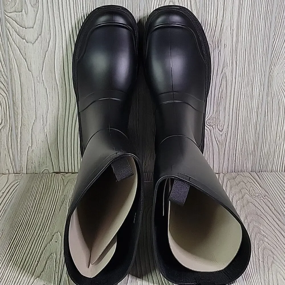BASS Outdoor Breathable Black Field Rainboot Mens Size 12 NEW